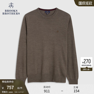 Brooks 布克兄弟男士 秋冬美利奴羊毛圓領針織衫 毛衣 Brothers