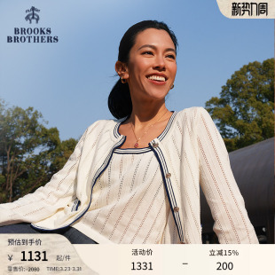 CRUSH胶囊系列 布克兄弟联名款 女士秋季 罗纹针织开衫 款