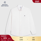 25新品 牛津纺刺绣logo衬衫 Brothers 布克兄弟男士 易打理 Brooks
