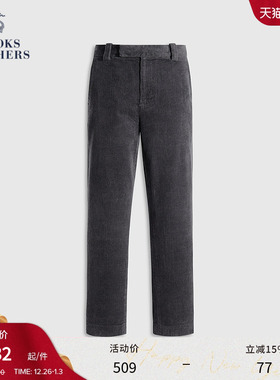 Brooks Brothers/布克兄弟男士春夏新款灯芯绒复古简约纯色长裤