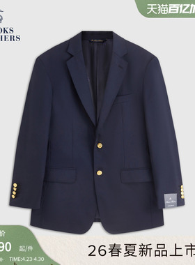 Brooks Brothers/布克兄弟男士26春夏新品羊毛美式学院风西装外套