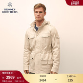 Brooks 巴恩风隐形连帽风衣外套 新款 Brothers 布克兄弟男士