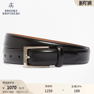 牛皮革搭扣腰带 布克兄弟男士 Brooks Brothers