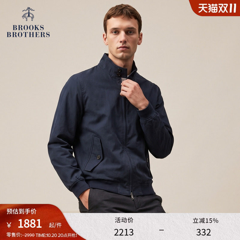 [哈灵顿外套]Brooks Brothers/布克兄弟男秋冬款商务通勤休闲夹克