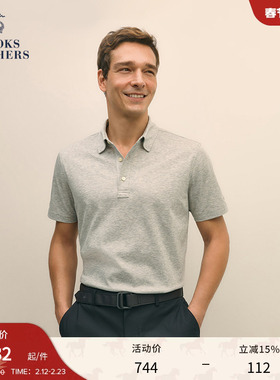 [Supima棉]Brooks Brothers/布克兄弟男士春夏新logo款短袖polo