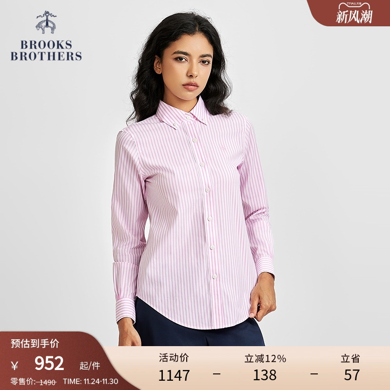 长袖衬衫布克兄弟女士通勤