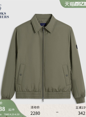 [威灵顿夹克]Brooks Brothers/布克兄弟男秋冬新品翻领老钱棉服