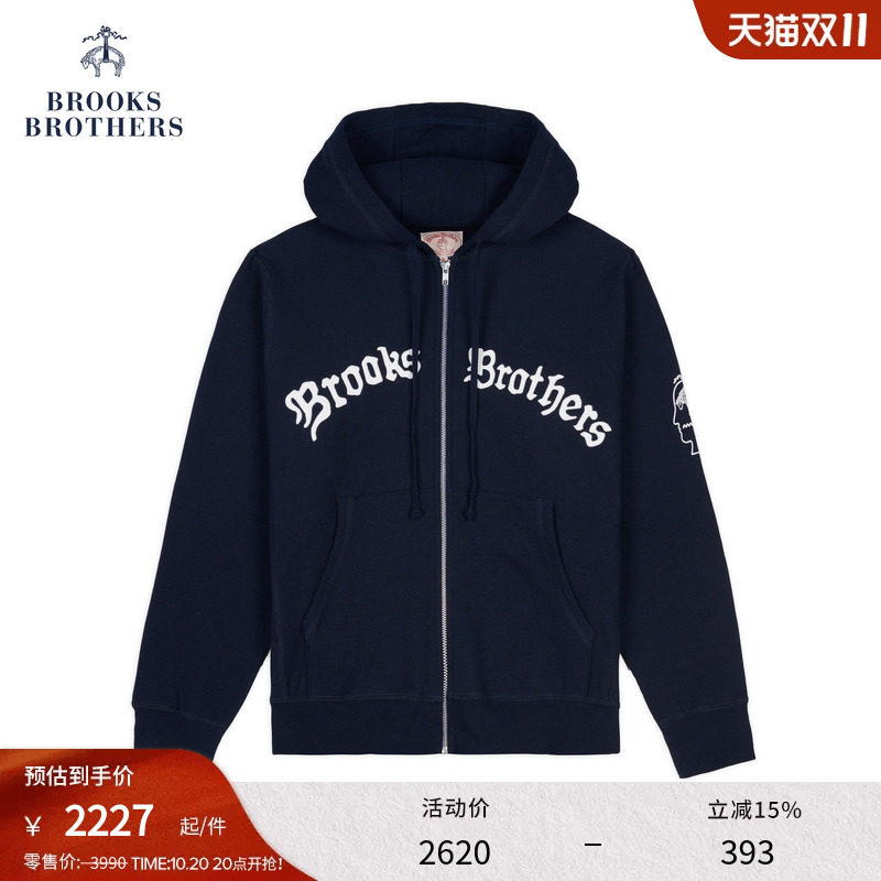 【BB X BRAIN DEAD胶囊系列】布克兄弟联名男士秋季美式卫衣外套