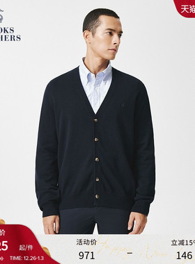 [100%棉]Brooks Brothers/布克兄弟男士休闲简约款薄外套针织开衫