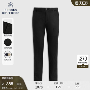 休閑褲 Brooks 斜紋布高級感修身 春夏款 Brothers 布克兄弟男士