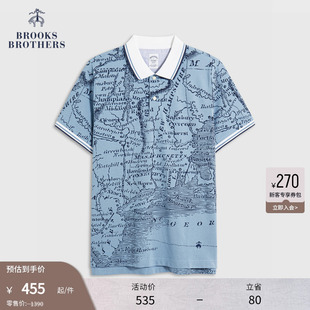 Brooks Brothers 布克兄弟男士 春夏棉航海风珠地网眼polo衫