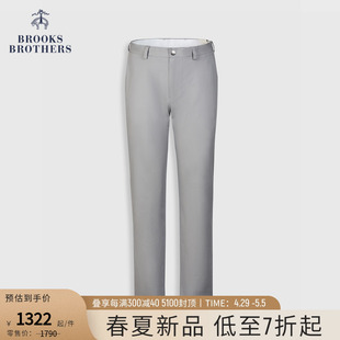 Brothers 布克兄弟男士 24春夏新款 Brooks 简约微弹logo款 休闲长裤