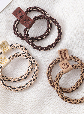 尊郎纯手工编织辫子发圈