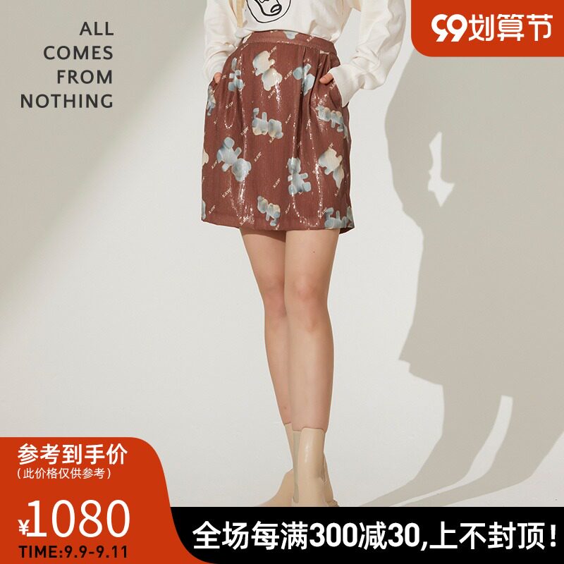 ACFN徐一卫原创设计2021秋季新品DIA小熊印花亮片半身裙短裙在类目 女装/女士精品, 半身裙中 - 来自Buy2taobao.com提供专业的淘宝代购服务