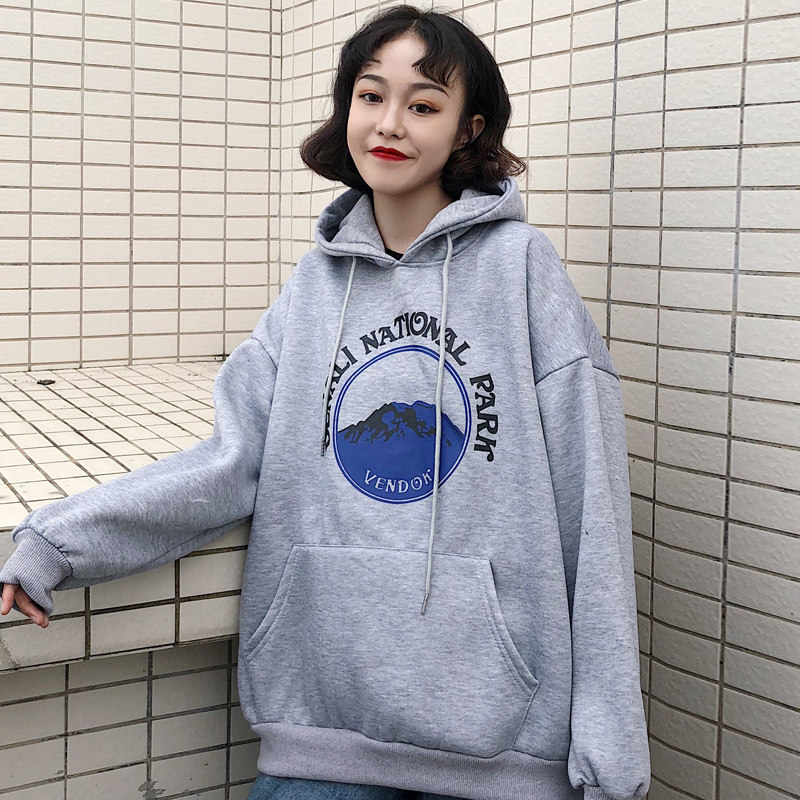 oversize卫衣女宽松韩版ins原宿bf慵懒风加绒加厚waitmore外套冬|ruв категории Женская одежда, женской одежды - от Buy2taobao.com для оказания профессиональной услуги покупки агента Taobao