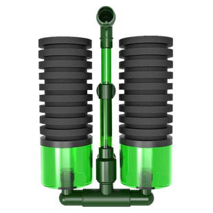 信友水妖精仟锐超薄小型圆形鱼缸过滤器流化床反气举三合一吸便器
