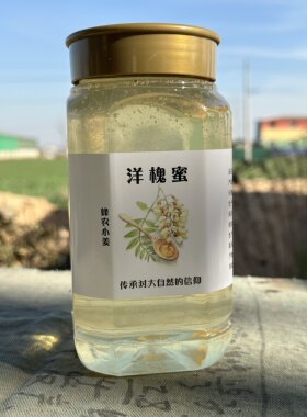 蜂农小姜蜂蜜无加工 1000g×1广口瓶 槐花蜜枣花蜜荆条蜜五倍子蜜