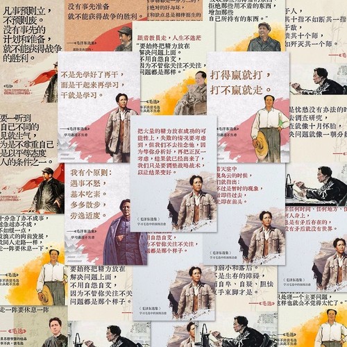 毛选经典毛泽东语录贴纸哲学知识