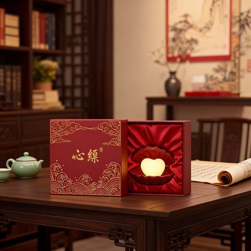 心缘心形婚礼高档礼盒花灯