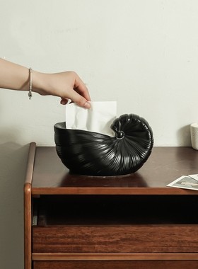 简约现代陶瓷月牙桌面收纳摆件