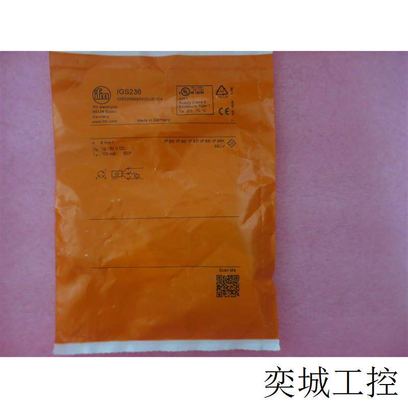 全新原装正品IFM  IGS236  IGB3008BBPKG/US-104 现货