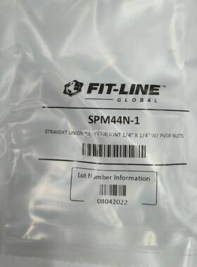 美国FIT-LI NE PFFA穿fit-line板直通 PA接头IPFA FTTING