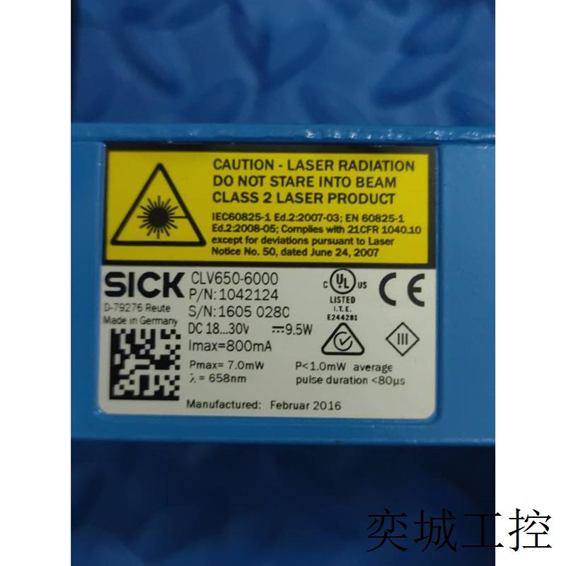 原装拆机 西克 CLV650-6000 1042124 实物拍摄 现货出售包好