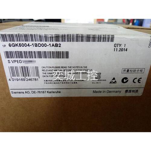 6GK5004-1BD00-1AB2西门子XB004-1交换机模块6GK5OO4-1BD0O-1AB2