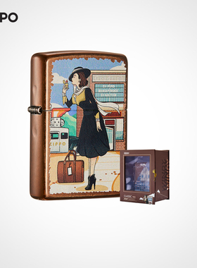 Zippo打火机Zippo官方旗舰店Windy风中女郎永恒缪斯礼物男友
