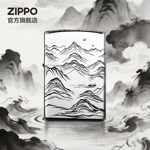 之宝正品越过山丘防风煤油打火机