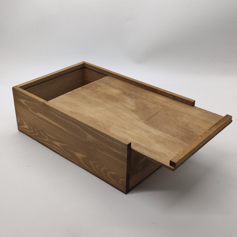 复古收纳盒抽拉盒子木盒长方形