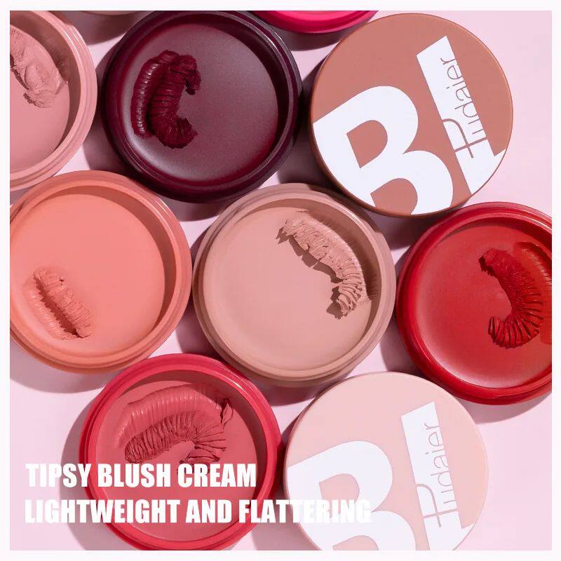 Multifunctional Makeup Cream Blush Lip Tint Face Blusher Nat
