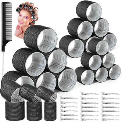 Hair Curling Rollers in Various Sizes for DIY Lazy Hair Styl