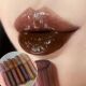 Mirror Water Glaze Dark Transpa Red Brown Gloss Punk Lip