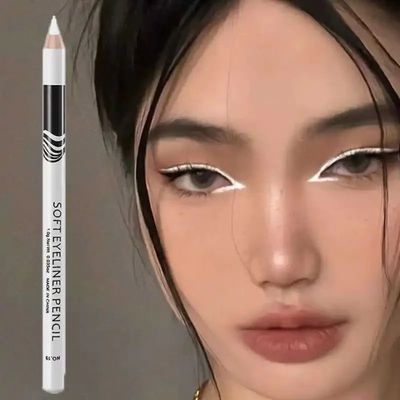 1PC New White Eyeliner Makeup Smooth Easy To Wear Eyes Brigh