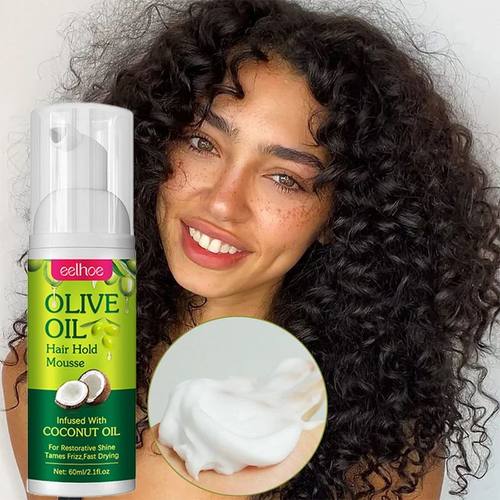 Olive Oil Shaping Mousse Fluffy Curly Hair Styling Shaping