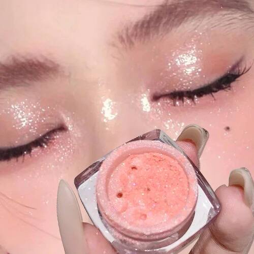 1PC Shimmer Fairy Powder White Pink Glitter Loose Highlighte