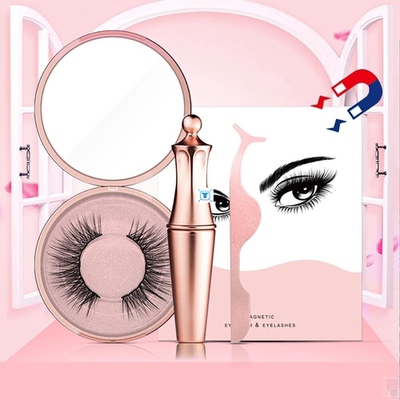 New Magnetic Eyelashes 3D False Mink Eyelashes Magnet Lashes