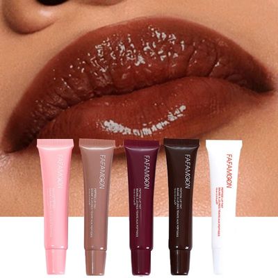 Moisturizing Mirror Water Light Lip Gloss Nude Brown Lip Oil