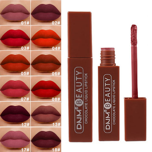 Lip Stick Long Lasting Chocolate Lip Gloss Matte Lip Glaze C