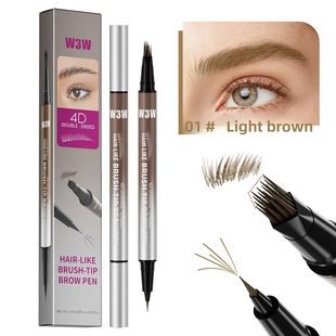 Dual Ended Eyebrow Pencil Waterproof Highly Pigmented Long L