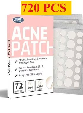 72-720Pcs Invisible Waterproof Acne Patches Removal Pimple A