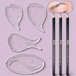 Professional Microblading Mapping Ruler Kit Arch Ruler Templ