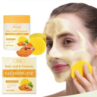 Turmeric Pads Kojic Cleansing Exfoliati Acid 80Pcs