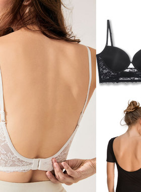 Backless Bra Invisible Bralette Lace Wedding Bras Low Back