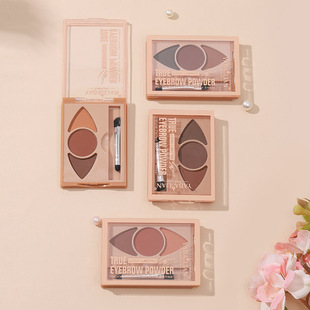 Velvet Fog Three-color Eyebrow Powder Waterproof Sweat-proof