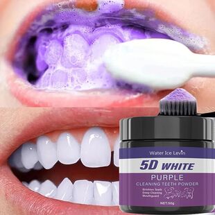 Purple Teeth Cleaning Powder - No Sulfuric Acid, Deep Cleans
