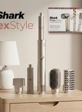 Shark Flexstyle HD430 Negative Ion Hair Dryer 5-in-1 Multi-f