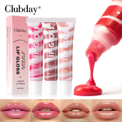 Clubday Hose Pearlescent Thin Flash Spiral Fruity Lip Gloss