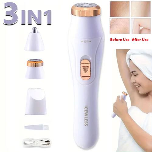 Electric Hair Trimmers for Women Waterproof Razor Painless P